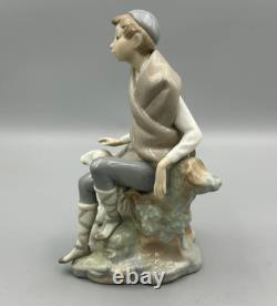 Lladro Spain Little Shepherd Boy with Goat Figure