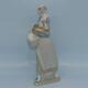Lladro Spain figure Girl with Cockerel #4591 Discontinued c. 1970 1994 MINT