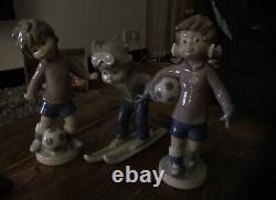 Lladro Sport Billy Trio All 3 Figurines Now Retired
