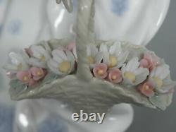 Lladro Spring Splendor Figure Lady Girl With Flower Basket #5898