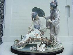 Lladro Springtime In Japan Figure Group Retired