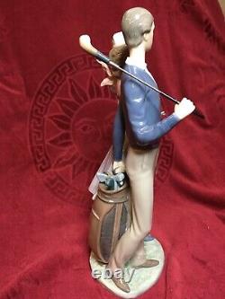 Lladro The Golfing Couple 1453 Mint Condition Original Box And Certificate