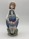 Lladro The School Girl Porcelain Figurine Nao By Lladro Spain #1005 Retired