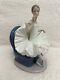 Lladro Tribute To Ballerina On Blue Chair Figurine Rare Nao Spain 1983 Retired