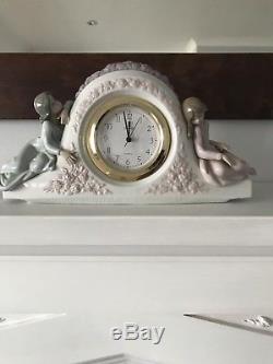 Lladro Two Sisters Clock