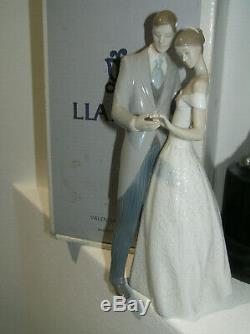 Lladro Wedding Figurine Together Forever Cake Topper Bride & Groom #8107 Boxed