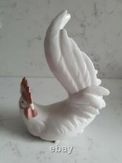 Lladro White Cockerel Rooster 1969 RETIRED 1981 Mint Condition