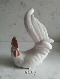 Lladro White Cockerel Rooster 1969 RETIRED 1981 Mint Condition