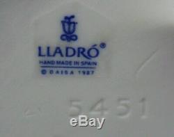 Lladro boy with dog 5451 STUDY BUDDIES produced 1988-2007
