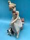 Lladro'chit Chat' Figurine 5466 Girl On The Phone With Her Dog 1987