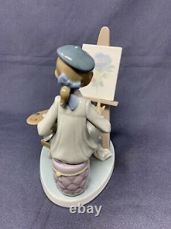 Lladro figure, Girl, Painting Picture'Still Life' 5363, Missing Brush