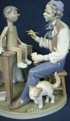 Lladro figure PUPPET PAINTER Pinocchio and Giuseppe model 5466