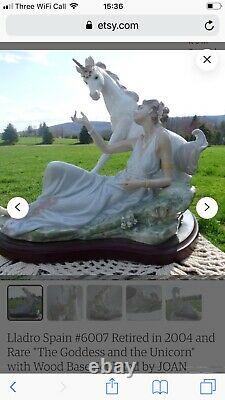 Lladro the Goddess and the Unicorn in pristine condition kept in the box no 6007