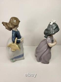 Lot of 2 NAO by LLadro Daisa Girls 1987, 1988 Excellent Condition