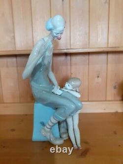 Lovely Large Lladro Figurine Clown & Little Ballerina'magic' 16 Inch Tall