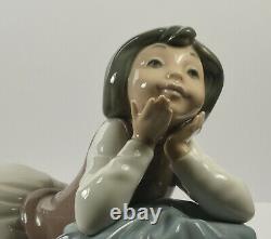 Lovely Large Lladro Nao Figure Girl Dreaming 02010311