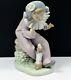 Lovely Lladro Nao Figure 01099 Boy Clown and Puppy Listen To Me