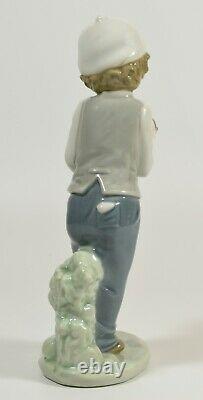 Lovely Lladro Nao Figure Best Buddies Boy With Puppy 1135