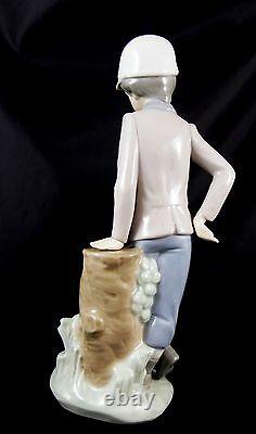 Lovely Lladro Nao Figure Boy With Dog Affectionate Pup 0380