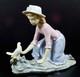 Lovely Lladro Nao Figure Caressing The Dove 0267