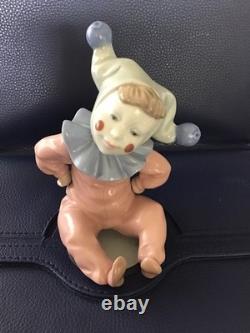 NAO-1985 BY LLADRO figurines Now you see it Jesters, Jangles, Pierrot-4 PCS. SET