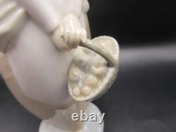 NAO BY LLADRO Girl with Egg/Fruit Basket 4834 9.5 Figurine Sculpture EXCELLENT