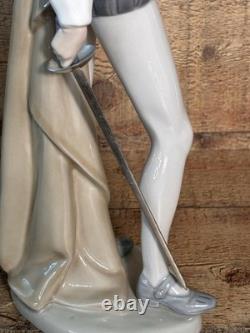 NAO BY Lladro #305 Don Quixote Reading With Sword 14.5 Made in Spain