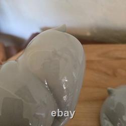 NAO By LLADRO SPAIN porcelain figurines HIPPOS IN LOVE 1998 Hippopotamus Pair