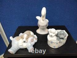 NAO By Lladro Hand Made In Spain China Figures X 3 Collectable Figurines
