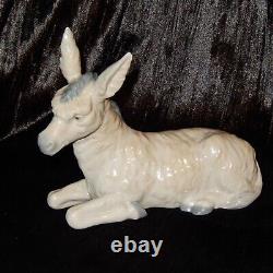 NAO By Lladro Nativity DONKEY Mule Resting Animal Figure Porcelain Spain