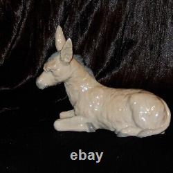 NAO By Lladro Nativity DONKEY Mule Resting Animal Figure Porcelain Spain