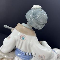 NAO By Lladro Oriental Melody Geisha Girl Playing Samisen Figurine #227