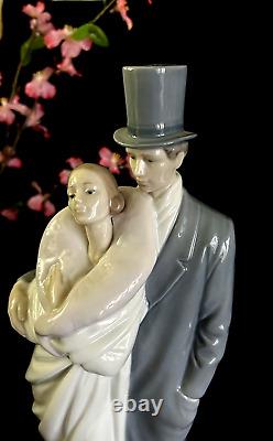 NAO LLADRO SOCIETY COUPLE Porcelain Figure SPAIN VINTAGE RARE 14H