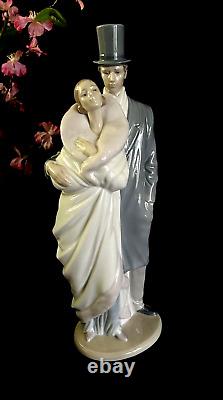 NAO LLADRO SOCIETY COUPLE Porcelain Figure SPAIN VINTAGE RARE 14H