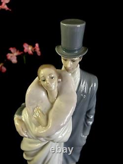 NAO LLADRO SOCIETY COUPLE Porcelain Figure SPAIN VINTAGE RARE 14H