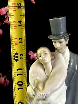 NAO LLADRO SOCIETY COUPLE Porcelain Figure SPAIN VINTAGE RARE 14H