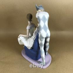 NAO Lladro A Dream Come True Figurine Jester and Ballerina Figurine 384 Retired