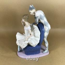 NAO Lladro A Dream Come True Figurine Jester and Ballerina Figurine 384 Retired