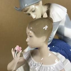 NAO Lladro A Dream Come True Figurine Jester and Ballerina Figurine 384 Retired