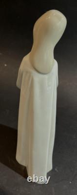 NAO / Lladro Figure Girl with Candle Glossy Finish about 8-1/4 tall