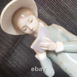 NAO Lladro Figurine Woman Reading Porcelain Figure Statue Collectible Decor