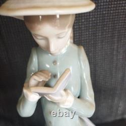 NAO Lladro Figurine Woman Reading Porcelain Figure Statue Collectible Decor