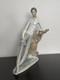 NAO Lladro Large Figure Boy on Stump With Book