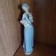 NAO Lladro My Little Bouquet Woman #1350 Lady in Blue Dress with Roses Figure