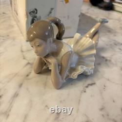 NAO Lladro Porcelain Ballerina Dancer Figurine Resting Pose Original Box Perfect