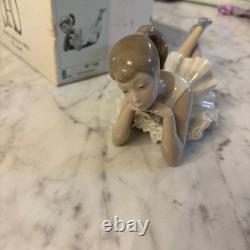 NAO Lladro Porcelain Ballerina Dancer Figurine Resting Pose Original Box Perfect