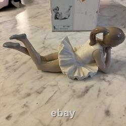 NAO Lladro Porcelain Ballerina Dancer Figurine Resting Pose Original Box Perfect
