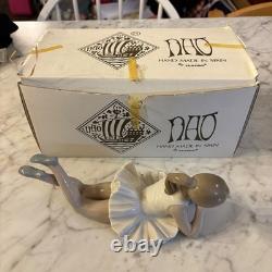 NAO Lladro Porcelain Ballerina Dancer Figurine Resting Pose Original Box Perfect