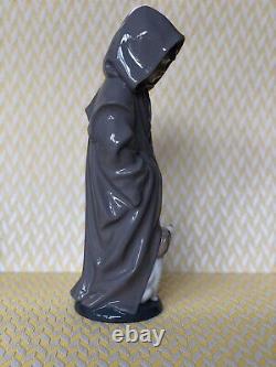NAO Lladro Porcelain Large Figurine Boy with Dog H 27 cm