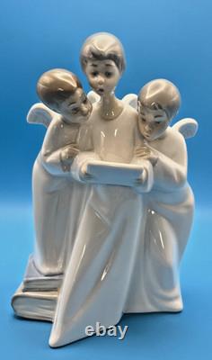 NAO Lladro Spain 7 Figurine Angels Group Singing Fulgencio Garcia #4542 Glossy